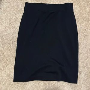 Black pencil skirt